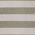 thumbnail image 3 of Couristan 2' x 11.75' Striped Indoor Outdoor Area Throw Rug Runner - Gray and Beige, 3 of 4