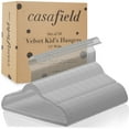 thumbnail image 4 of Casafield 50 Velvet Kid's Hangers for Children's Clothes, 14" - Gray, 4 of 7