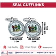 thumbnail image 2 of Cufflinks - State Seal Delaware - USA | Men's Dress Shirt Accessories, French Cuff Fasteners, Collectible Keepsake, 2 of 9
