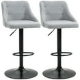 thumbnail image 1 of HOMCOM Tabourets de Bar Hauteur Comptoir Lot de 2, Tabourets de Cuisine Pivotants Réglables, 1 of 10