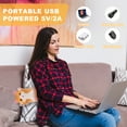 thumbnail image 7 of Cat Heating Pad for Period Cramps Menstrual Pain Relief, Portable Electric Heat Pads USB Powered, Cute Stuff Stuffed Animals Funny Gifts for Women Teen Girls s Cat Lovers Birthday Easter Christmas, 7 of 7