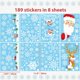 thumbnail image 4 of Pegatinas navideñas reutilizables para ventanas, decoraciones electrostáticas para ventanas navideñas 189 pegatinas navideñas de PVC para ventanas Copo de nieve Decoración navideña de Papá Noel y, 4 of 5