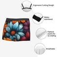 thumbnail image 4 of Fotbe Colorful Blooming Flowers Men’s Total Support Pouch Boxer Briefs, X-Temp Cooling, Moisture-Wicking Underwear, Regular, Long-leg and Trunk-Small, 4 of 6