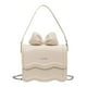 thumbnail image 2 of Bolso bandolera para mujer, elegante, informal, con correa desmontable y lazo. Blanco Pequeño, 2 of 9