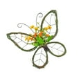 thumbnail image 2 of Flores artificiales, plantas artificiales, decoración de flores falsas, corona de flores de simulación, colgante de primavera para puerta de entrada, decoración de pared exterior para el hogar, flores, 2 of 4