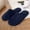 Navy_#06, variant on Unisex Fuzzy Memory Foam Slippers - Cozy Couples Slides, Anti-Skid Indoor Outdoor Warm House Shoes