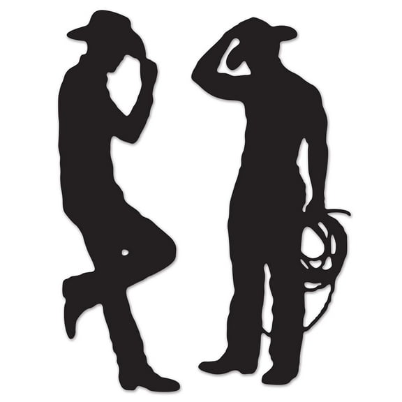 24 Pack Beistle Cowboy Party Silhouettes