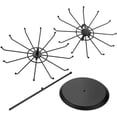 thumbnail image 5 of MyGift Jewelry Organizer Tower, Bracelet Display Stand, Black Metal, 5 of 7