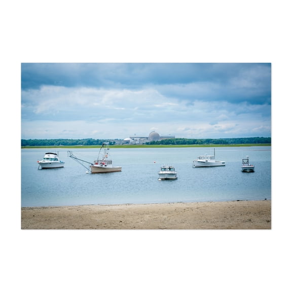 Hampton Harbor 01 - Hampton New Hampshire Photography Boat Harbor Coastal Water Fishing Nautical Seascape Unframed Wall Art Print 4 x 6 inches