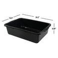 thumbnail image 3 of 34 Liter Large Commercia Bus Tubs, Plastic Bus Tray Boxes Set of 4, 3 of 7