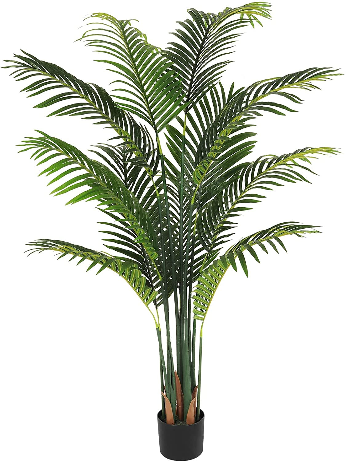 VIAGDO Artificial Palm Tree 5ft Tall Fake Palm Tree Decor with 11 Detachable Trunks Faux