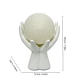 thumbnail image 3 of Lámpara de noche LED portátil para dormitorio: lámpara de mesilla LED suave para crear un ambiente hogareño, luz decorativa en forma de luna para estante o escritorio de la sala de estar., 3 of 6
