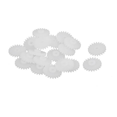 - 20PCS 22 Teeth 2mm Hole Diameter Plastic Gear Wheel for RC Toy Car