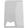 thumbnail image 4 of Barber Hair Comb Stainless Steel Portable Credit Card Size For Men Women Reduce Frizz Create Salon Looks 3.3X2.0X0.1in 1Pack, 4 of 5