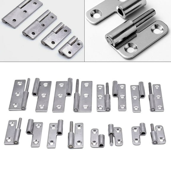 Detachable Hinge, Small Slip Joint Flag Hinges, Lift Off Detachable Door Hinges, 304 Stainless Steel