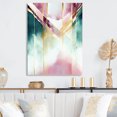 thumbnail image 2 of Designart Abstract Geode Geometric Pink And Green I Canvas Wall Art, 2 of 5