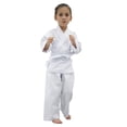 thumbnail image 2 of Karate Uniform with Free Belt, White Karate Gi for Kids & Adult Size, 2 of 9
