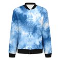 thumbnail image 6 of Kaondbfi Women's Fashion Jacket, Autumn Casual Square Thin Pocket Jacket Top Tie Dye Print Winter Coat for Women, 6 of 9