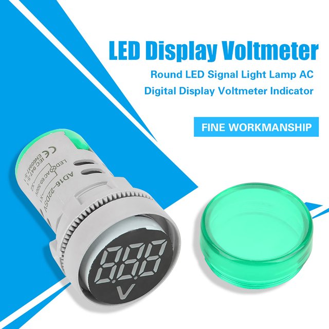 Voltímetro LED Jadeshay ST16V Rango de medición 20-500 V Color rojo blanco azul verde amarillo