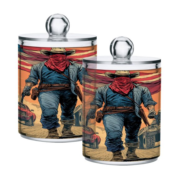 High-value clear storage jars keep life organized and within reach one sizex4 Old Western Outfit