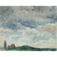 thumbnail image 3 of Josef Engelhart 18x15 Black Modern Framed Museum Art Print Titled - Landscape with a View of Perchtoldsdorf, 3 of 5