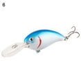 thumbnail image 2 of Opolski 1Pc Crank 3D Eyes Fishing Lure Hard Bait Bass Crankbait Sharp Fish Hook Tackle, 2 of 8