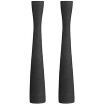 HOMEMAXS 2 Pcs Ceramic Vase Matte Tulips Artificial Flowers Floor Vases Black