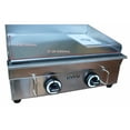 thumbnail image 3 of INTBUYING LPG Gas Grill Commercial 21.26"13.39" Flat Griddle Camp Portable 2 Burner Propane Countertop Cooking Griddle Grill BBQ, 3 of 10
