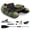 Green, variant on Zaverox Inflatable Fishing Float Tube with Air Pump, Multiple Storage Pockets and Built-in Fish Measuring Ruler for Lake River Angling