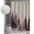 thumbnail image 3 of Extra Long Shower Curtain 72x96 Inch, Vintage Forest Shower Curtain Waterproof Bathroom Decor Farmhouse Pine Trees Natural Landscape Fabric Bath Curtain Set Accessories with Hooks, 3 of 6