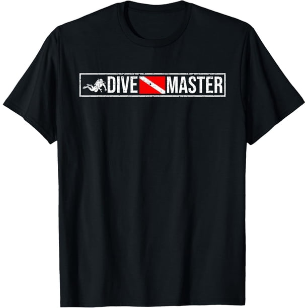 Dive Master Professional Divers Submarinismo Bandera Instructor Camiseta