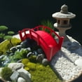 thumbnail image 4 of SamsGazebos Miniature Japanese Plywood Garden Bridge, 25-Inch, Red, 4 of 7