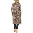 thumbnail image 4 of Women's Lightweight Long Sleeve Casual Open Front Relaxed Fit Printed Midi Long Cardigan, 4 of 5