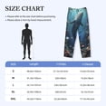 thumbnail image 4 of Sikiie Underwater Dolphin Mens Pajama Pants Sleep & Lounge Pants, PJ Bottoms With elastic waistb and Pockets XX-Large, 4 of 6