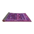 thumbnail image 2 of Ahgly Company Indoor Square Oriental Purple Industrial Area Rugs, 4' Square, 2 of 4