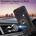 thumbnail image 7 of for iPhone X Case,Phone Case for iPhone Xs,Card Holder Wallet,Ring Holder Stand,RFID-Blocking,Wrist Strap,Camera Protector,Leather Protective Magnetic Flip Cover for iPhone 10/X/XS (Black), 7 of 7