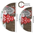 thumbnail image 3 of Coolnut Christmas Christmas Tree Skirt Home Decoration Large Round Christmas Tree Skirt for Holiday Party Home Christmas Day Ornaments,35.4", 3 of 6