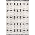 thumbnail image 2 of nuLOOM Rubena Soft Shag Diamond Trellis Fringe Area Rug, 5' 3" x 7' 6", Beige, 2 of 2