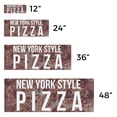 thumbnail image 3 of New York Pizza Vinyl Decal 2 Pack of 12 Inch x 5 Inch Weatherproof Heavy-Duty Adhesive Backing | Authentic Flavor, Restaurant Promotions, Freshly Made | Made in USA, 3 of 6