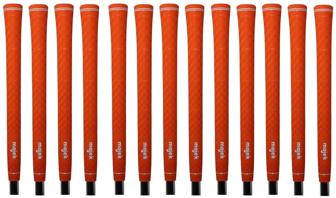 13 Majek Tour Pro Orange Standard Golf Grips