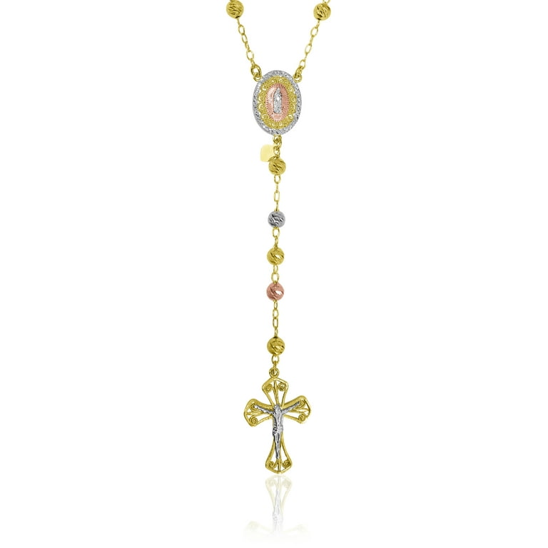 Gold rosary hotsell necklace walmart