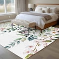 thumbnail image 4 of Green Eucalyptus Leaves Area Rug 5x8 FT, Non Slip Bedroom Throw Carpet, Floral Summer Botanical Watercolor Washable Soft Floor Carpet Non-Shedding Rug for Living Room Nursery Dorm Office, 4 of 9
