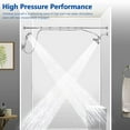 thumbnail image 4 of Double Shower Head for Couple, High Pressure High Pressure Dual Showerhead Combo, Adjustable Height Shower Rod with Hook, 10-Setting Handheld Shower Head, 9-Setting Handheld Shower Head, Chrome, 4 of 9