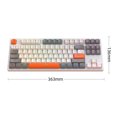 thumbnail image 3 of Teclado mecánico Gamer de 87 teclas Retroiluminado RGB Intercambiable en caliente Compatible con Bluetooth, 3 of 6