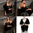 thumbnail image 2 of Luxury Faux Furs Shoulder Wrap For Winter Wedding Dress Outdoor Ceremonies Soft Warm Shawl for Women Evening Party Wear, 2 of 8