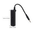 thumbnail image 2 of COMPUKAS 2Pcs Guitar Effector Audio Interface Cable Adapter for Electric Bass Acoustic Guitar Black, 2 of 8