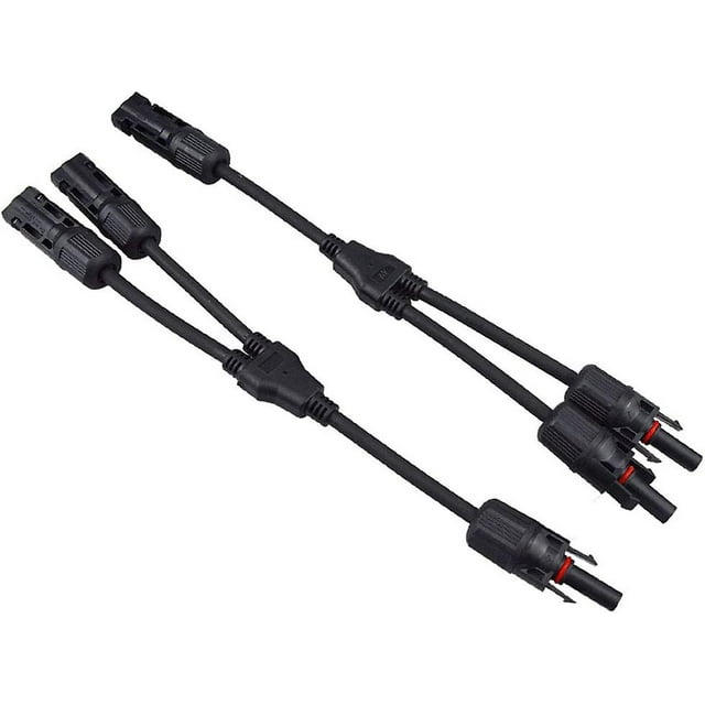 1 par de conectores de cable de panel solar Mc4 profesionales, conector de rama Y Mc4 Mff/fmm, para sistema fotovoltaico de panel solar, 11 Feliz Sencillez