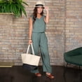 thumbnail image 2 of Elsie & Zoey Nika Forest Shade Small Adjustable Wide Leg Pant for Women, 2 of 9
