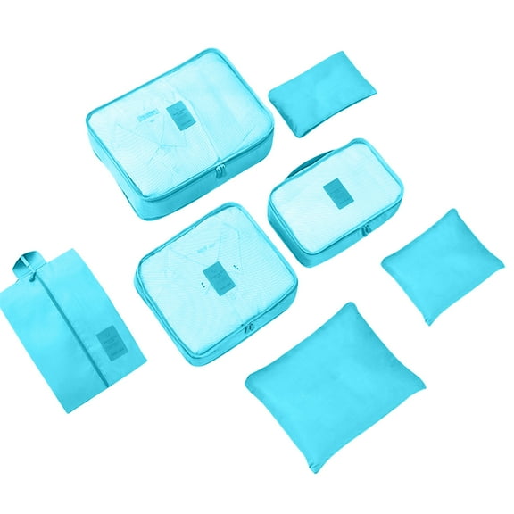 JeashCHAT 7-piece Set Packing Cubes , Packing Cubes for Suitcases, Packing Cubes Travel Accessories, Reusable Luggage Organizer Bags for Carry on Suitcase