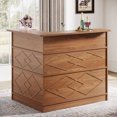 thumbnail image 4 of Tribesigns Bar Cabinet, L-Shaped Home Bar Unit, 4-Tier Liquor Table with Storage Shelves & Wine Glass Holder, Corner Wine Table, Tall Cabinet Furniture for Kitchen, Living Room, Home Pub, Brown, 4 of 18